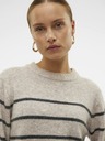 Vero Moda Černo-béžový dámský pruhovaný svetr Vero Moda Flawless