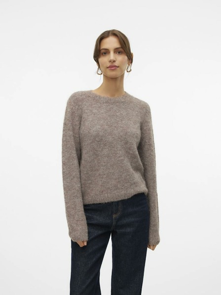 Vero Moda Hnědý dámský svetr Vero Moda Novah