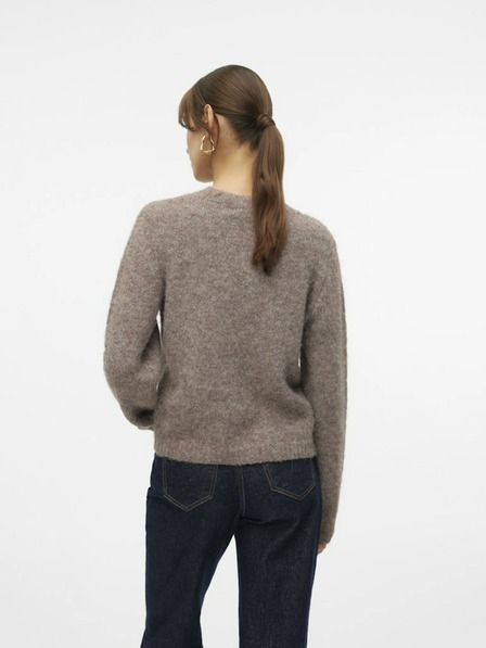 Vero Moda Hnědý dámský svetr Vero Moda Novah