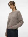 Vero Moda Hnědý dámský svetr Vero Moda Novah
