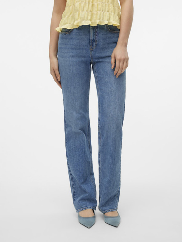 Vero Moda Modré dámské rovné džíny Vero Moda Tessa