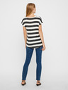 Vero Moda Černo-bílé pruhované tričko VERO MODA Wide Stripe