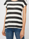 Vero Moda Černo-bílé pruhované tričko VERO MODA Wide Stripe