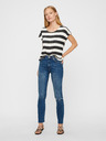 Vero Moda Černo-bílé pruhované tričko VERO MODA Wide Stripe