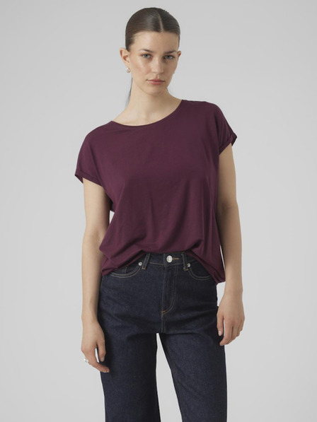 Vero Moda Vínové dámské tričko Vero Moda Mava