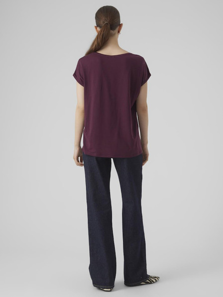 Vero Moda Vínové dámské tričko Vero Moda Mava