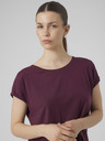Vero Moda Vínové dámské tričko Vero Moda Mava