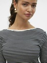 Vero Moda Bílo-černé dámské pruhované tričko Vero Moda Chloe