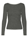 Vero Moda Bílo-černé dámské pruhované tričko Vero Moda Chloe
