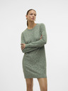 Vero Moda Zelené dámské svetrové šaty Vero Moda