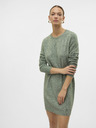 Vero Moda Zelené dámské svetrové šaty Vero Moda