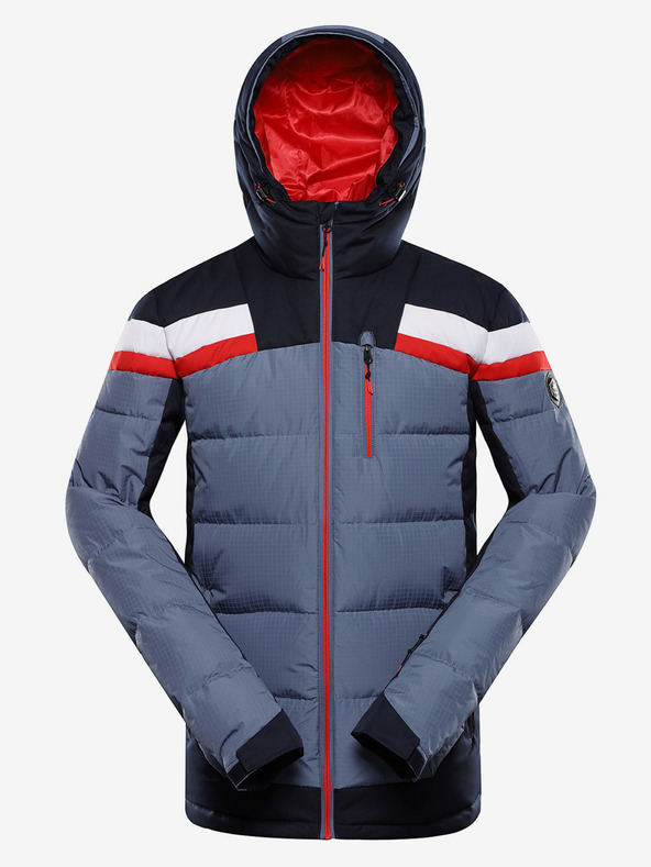 ALPINE PRO Pánská péřová lyžařská bunda s membránou PTX ALPINE PRO FERER