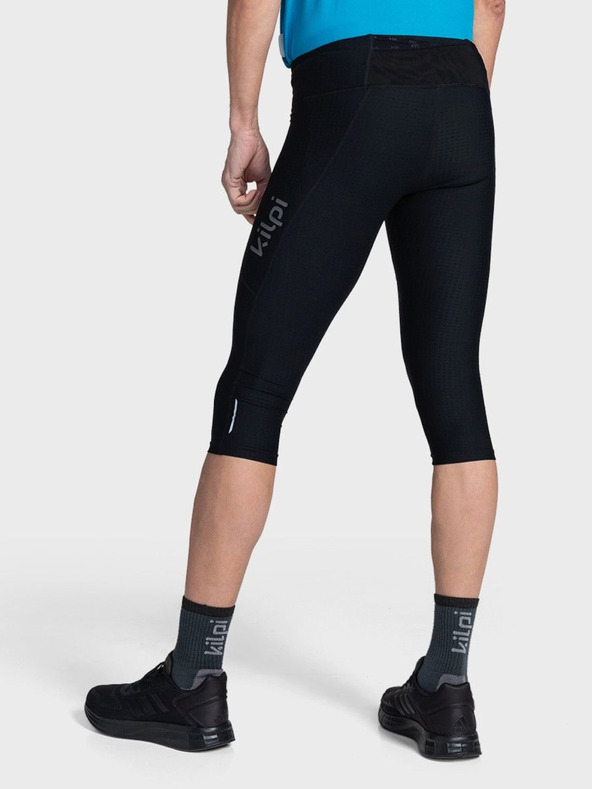 Kilpi Černé pánské kompresní 3/4 legíny Kilpi TERRY-M