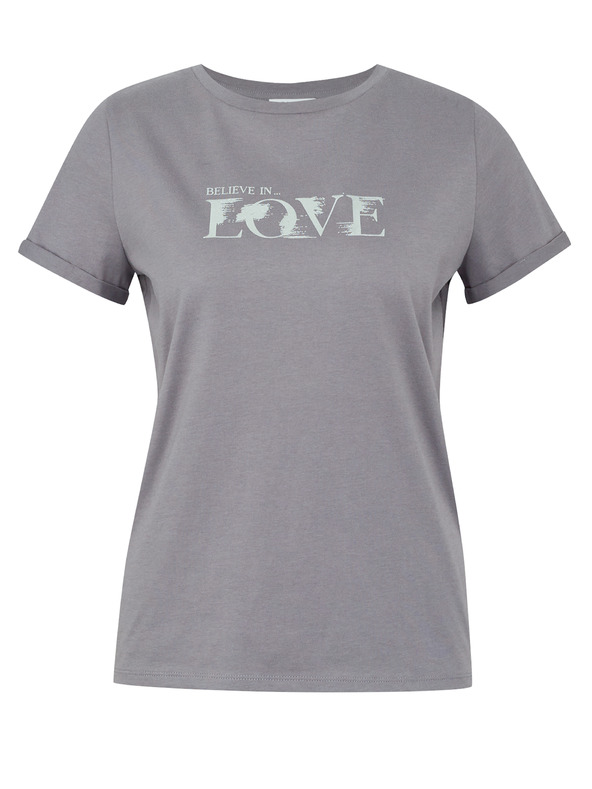 Orsay Šedé dámské tričko s krátkým rukávem ORSAY