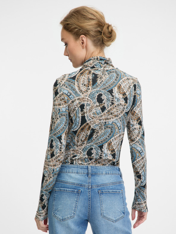 Orsay Modrý dámský vzorovaný rolák ORSAY