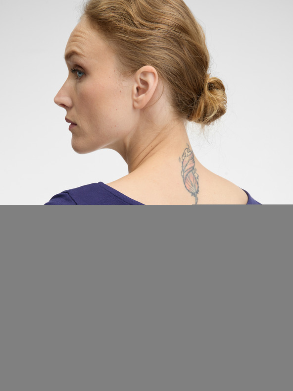 Orsay Tmavě modré dámské tričko s dlouhým rukávem ORSAY