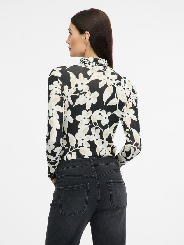 Orsay Černý dámský vzorovaný rolák ORSAY