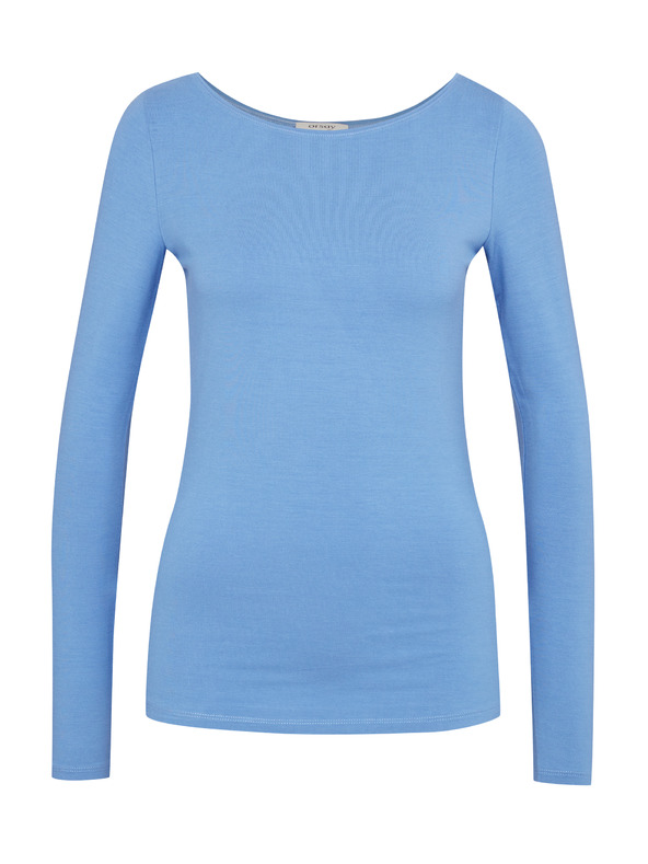 Orsay Modré dámské tričko s dlouhým rukávem ORSAY