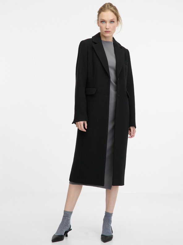 Orsay Černý dámský kabát ORSAY