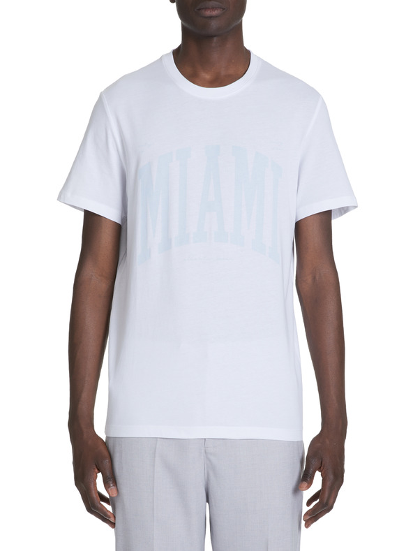 Celio Bílé tričko sae vzorem Jeville Celio