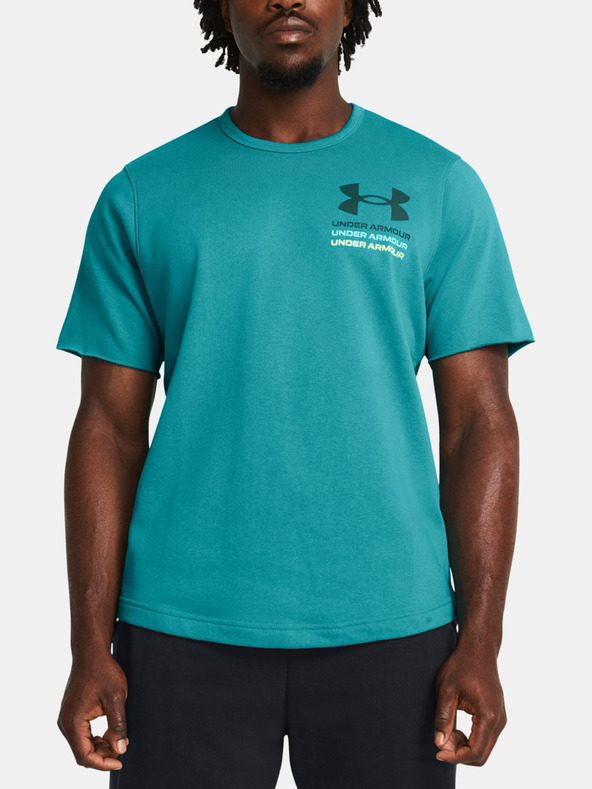 Under Armour Pánské tričko Under Armour UA Rival Terry SS Colorblock