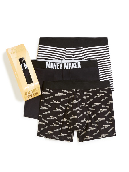 Celio Dárkové balení boxerek zlatá cihla, 3ks Celio