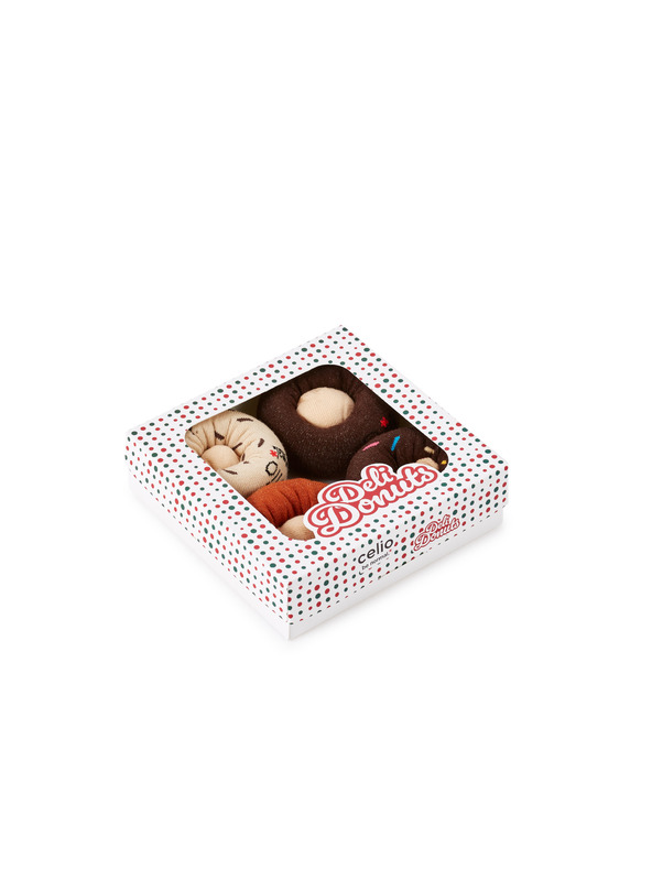 Celio Dárkové balení ponožek Donuts, 4 ks ONE SIZE Celio
