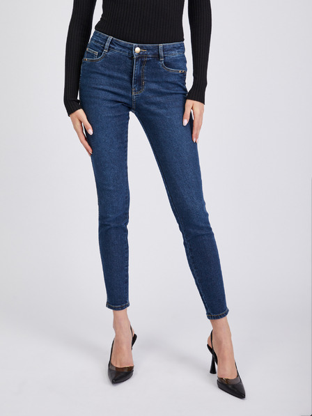 Orsay Tmavě modré dámské skinny fit džíny ORSAY