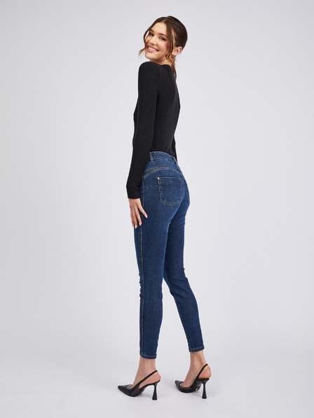 Orsay Tmavě modré dámské skinny fit džíny ORSAY
