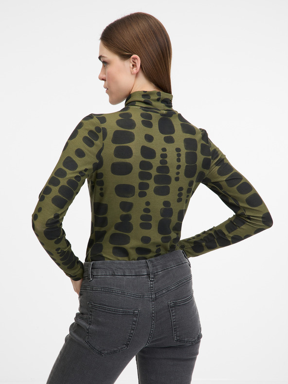 Orsay Zelené dámské tričko s dlouhým rukávem ORSAY