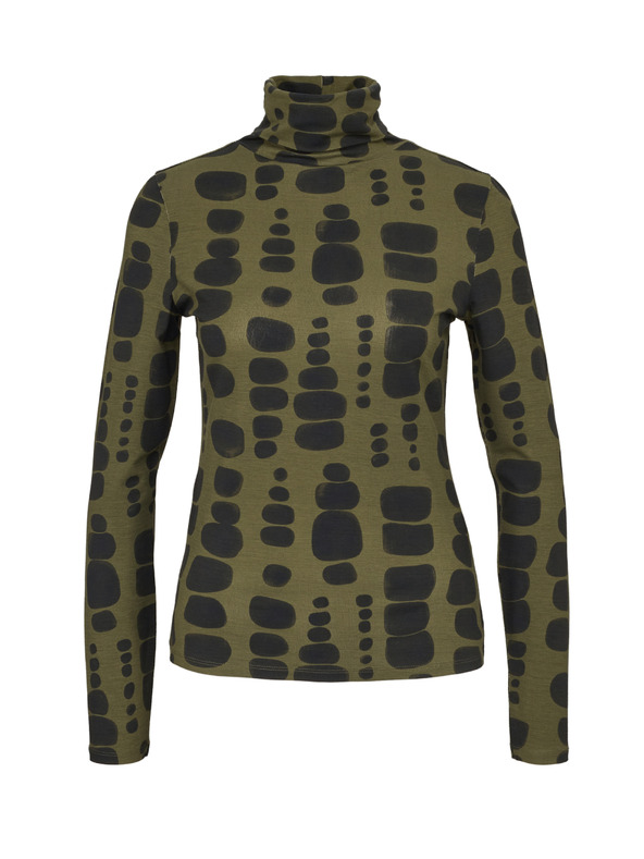 Orsay Zelené dámské tričko s dlouhým rukávem ORSAY