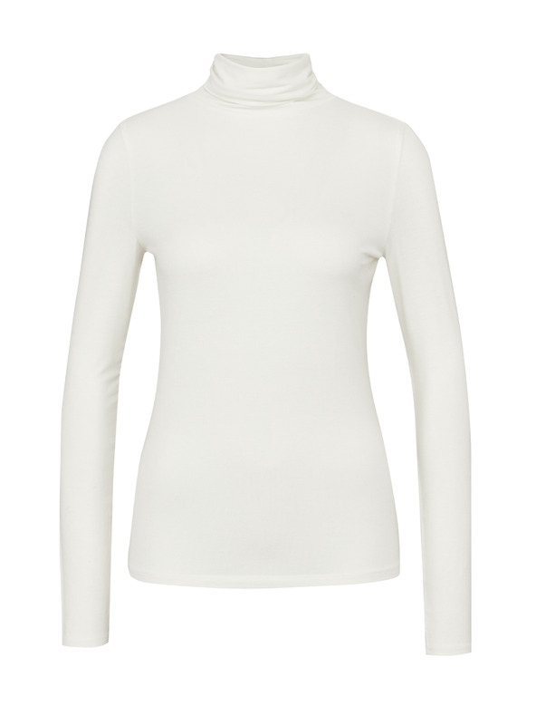 Orsay Krémové dámské tričko s dlouhým rukávem ORSAY