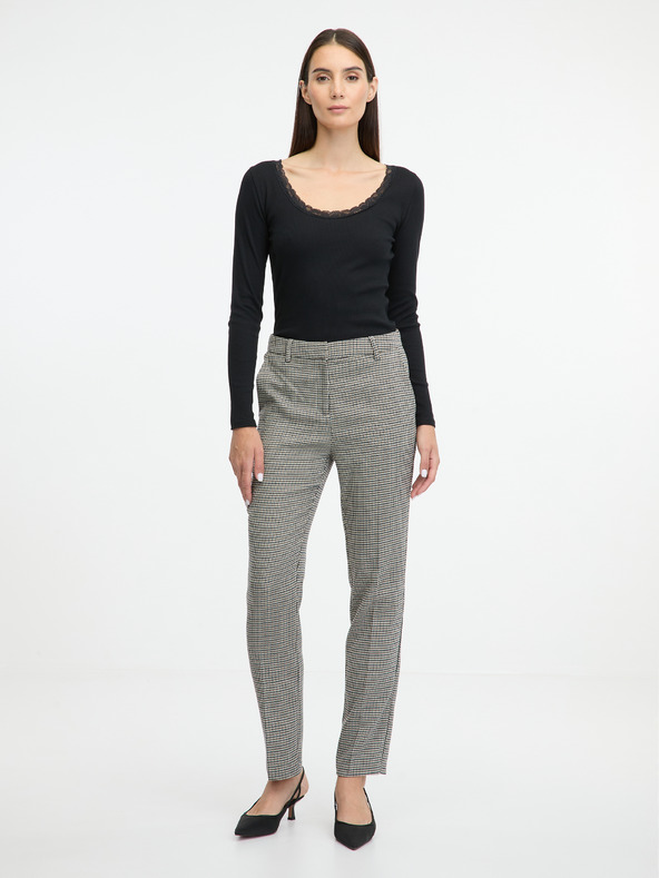 Orsay Černé dámské tričko s dlouhým rukávem ORSAY