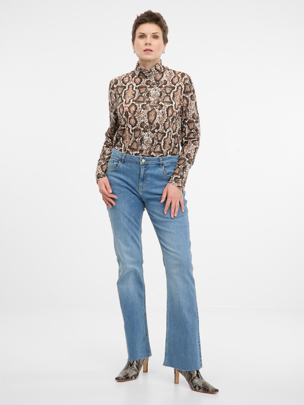 Orsay Béžové dámské tričko s dlouhým rukávem ORSAY