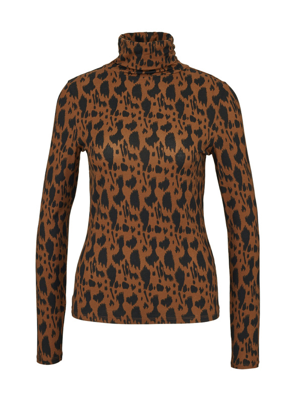 Orsay Světle hnědé dámské tričko s dlouhým rukávem ORSAY