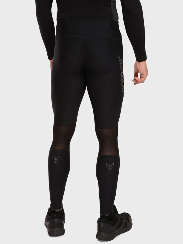 Kilpi Černé pánské běžecké legíny Kilpi GEARS-M