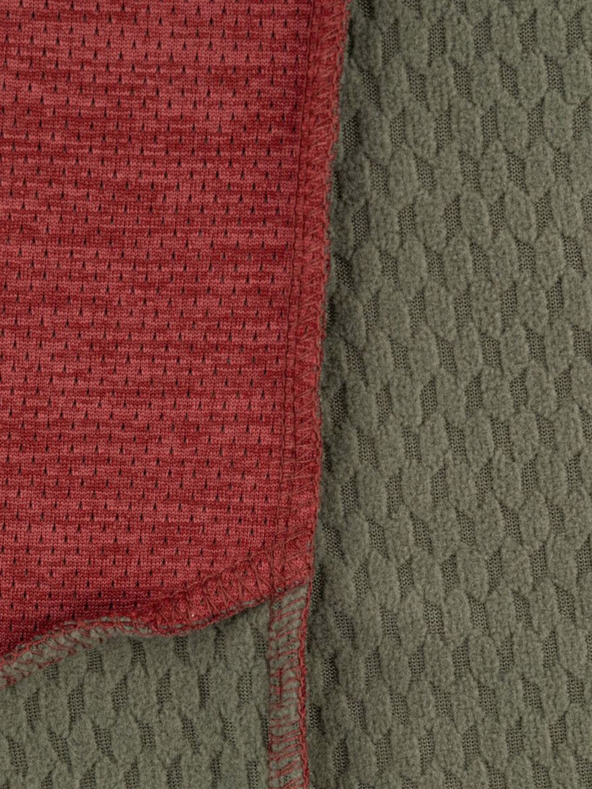 Kilpi Červená dámská funkční žíhaná mikina Kilpi ALANIS-W