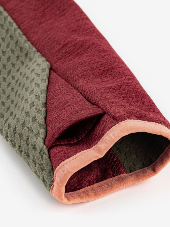 Kilpi Červená dámská funkční žíhaná mikina Kilpi ALANIS-W