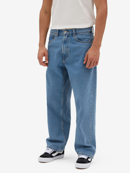 Vans Světle modré pánské straight fit džíny VANS Baggy