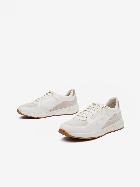 Geox Krémové dámské tenisky Geox Bulmya