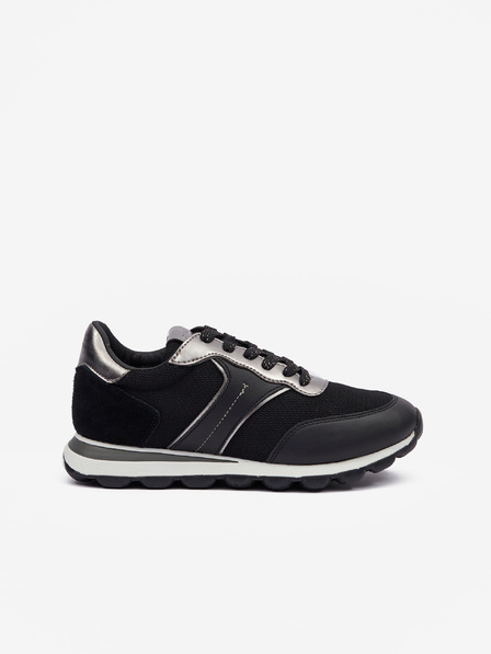 Geox Černé dámské tenisky s koženými detaily Geox Spherica V Series