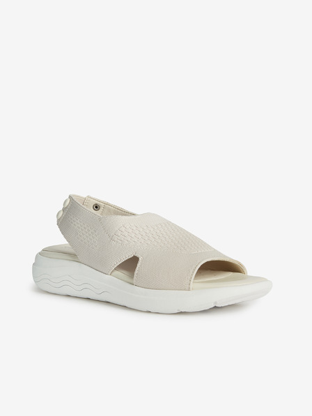 Geox Bílé dámské sandály Geox Spherica Ec5