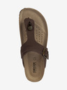 Geox Hnědé dámské žabky Geox Brionia