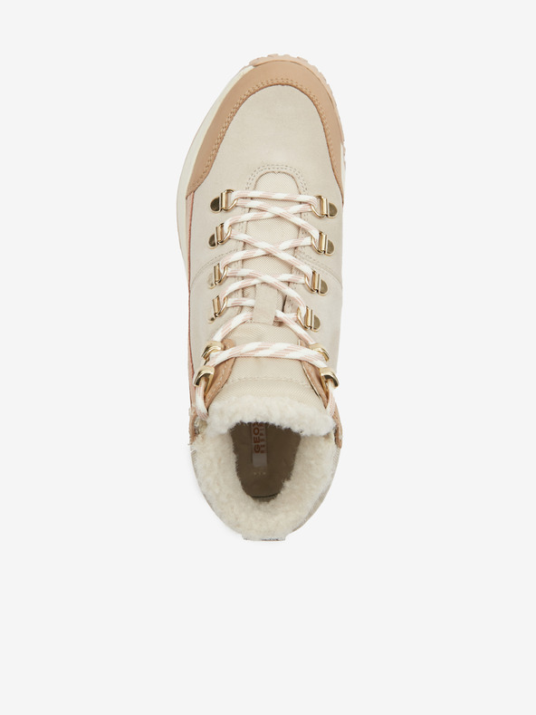 Geox Béžová dámská semišová kotníková obuv Geox Oliviera