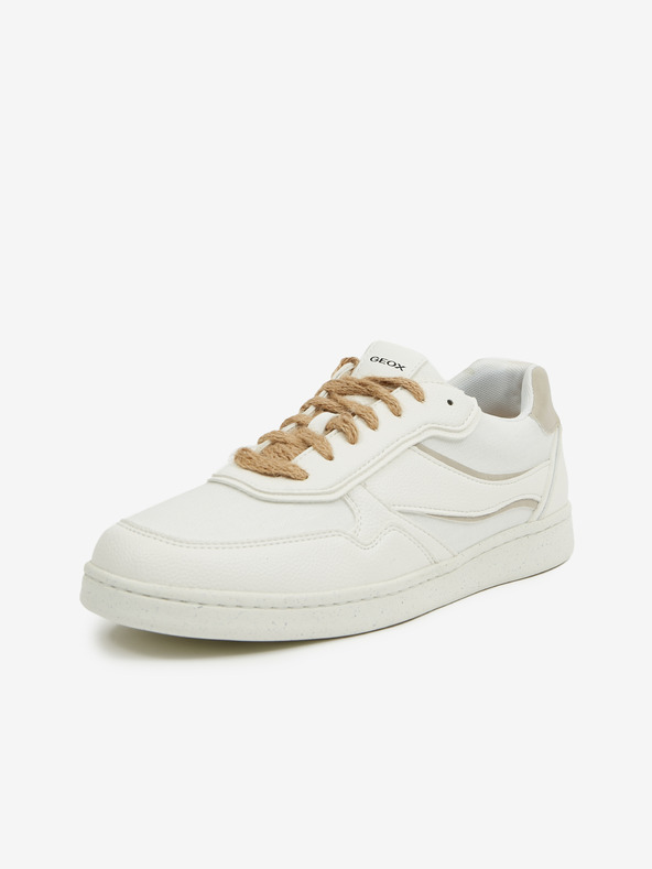 Geox Bílé pánské tenisky Geox Warrens