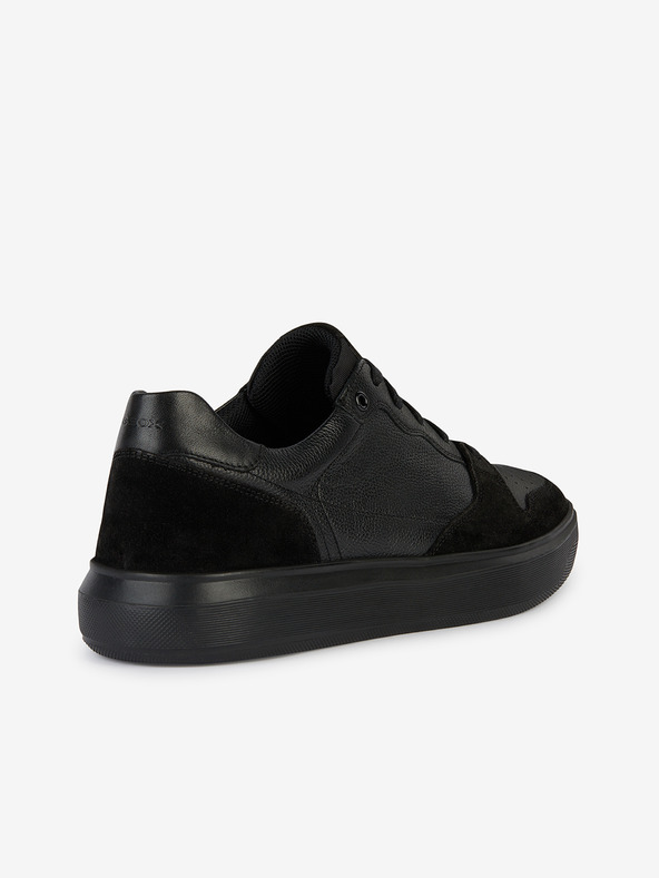 Geox Černé pánské kožené tenisky Geox Deiven