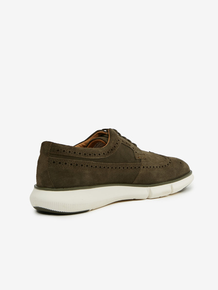 Geox Khaki pánské semišové polobotky Geox Adacter