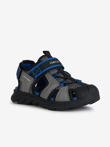 Geox Šedé chlapecká outdoorové sandály Geox Airadyum