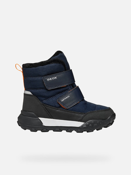 Geox Tmavě modrá chlapecká zimní obuv Geox Trekkyup  B Abx
