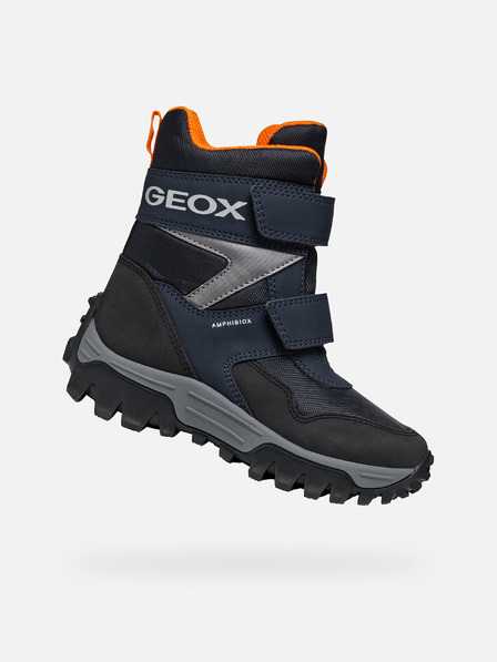 Geox Tmavě modrá chlapecká zimní obuv Geox Himalaya  B ABX